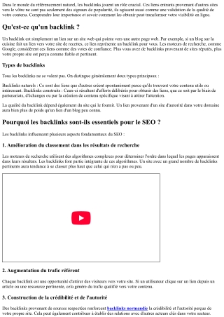 Backlinks SEO : Pourquoi sont-ils essentiels pour votre site ?