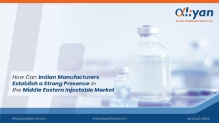 Indian Manufacturers Establish Strong Presence in Middle East Injectable Market