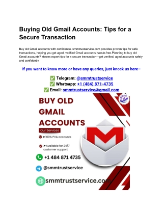 Buying Old Gmail Accounts_ Tips for a Secure Transaction