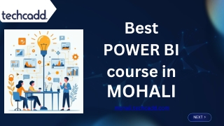 Best Power BI Course in Mohali | Data Visualization Training - techcadd