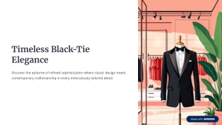 Premium Black Tuxedo Jacket – Classic Men’s Tuxedo Style