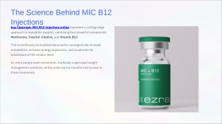 Buy Lipotropic MIC B12 Injections Online – Your Guide to Safe & Effective Weight