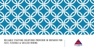 Reliable Staffing Solutions Provider in Ontario
