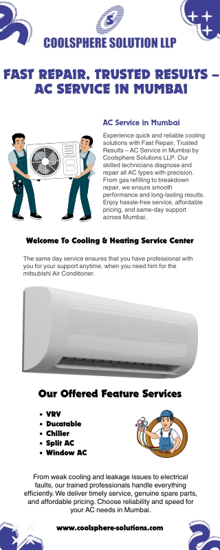CoolsphereSolutionsLLP - Fast Repair, Trusted Results – AC Service in Mumbai