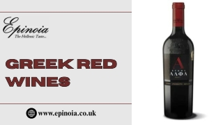 Greek Red Wines