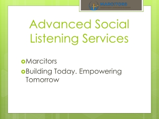 Advanced Social Listening Services  Data-Driven Brand Intelligence