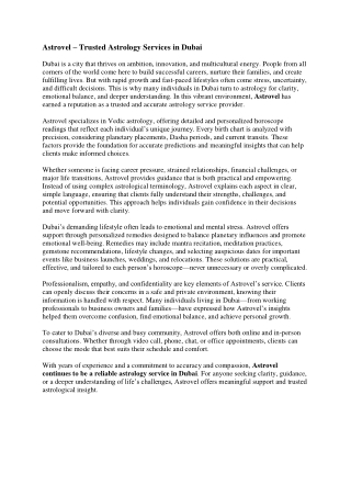 Online Astrology Consultant in Markham