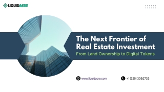 The Next Frontier of Real Estate Investment From Land Ownership to Digital Tokens