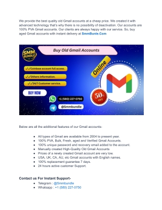 Top 5 Sites to Buy Old Gmail Accounts In (PVA & Aged)pdf