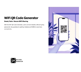 Secure & Easy Sharing with the Innovative WiFi QR Code Generator