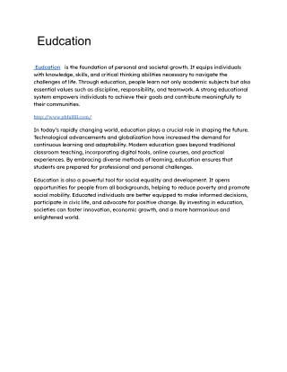 Education is the foundation of personal and societal growth.