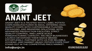 white label potato chips manufacturer in India