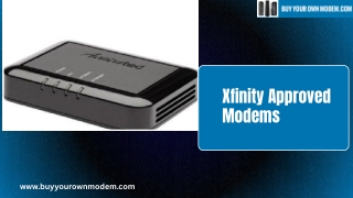 Xfinity Approved Modems