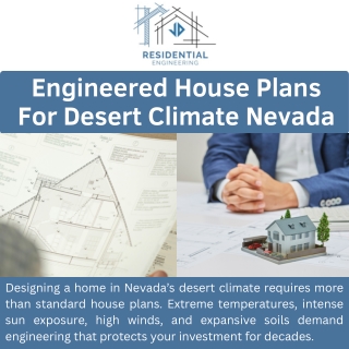Engineered House Plans For Desert Climate Nevada