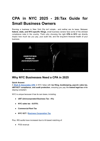 CPA in NYC 2025 - 26_Tax Guide for Small Business Owners