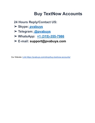 How to Buy TextNow Accounts  Online? 6 Trusted Sites