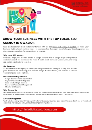 Grow Your Business with the Top Local SEO Agency in Gwalio