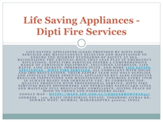 Inflatable Life Jacket - Dipti Fire Services