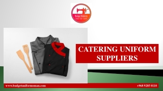 CATERING UNIFORM SUPPLIERS
