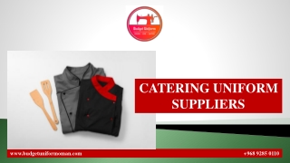 CATERING UNIFORM SUPPLIERS