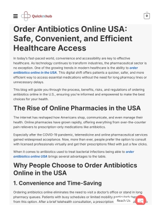 Order Antibiotics Online USA
