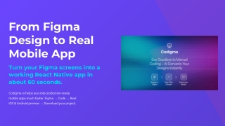 From Figma Design to Real React Native Mobile App with Codigma.io