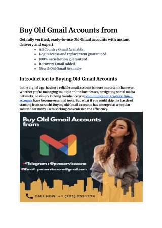 Buy Old Gmail Accounts from (3)