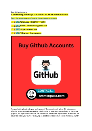 Buying GitHub accounts has become smmtopusa.com  popular strategy