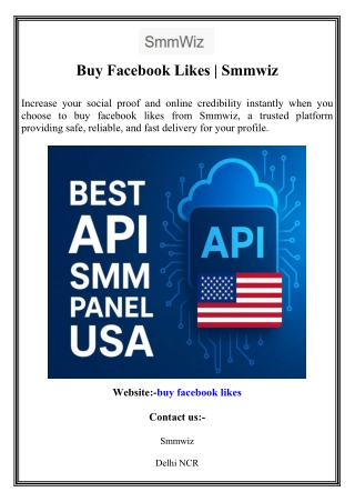 Buy Facebook Likes  Smmwiz