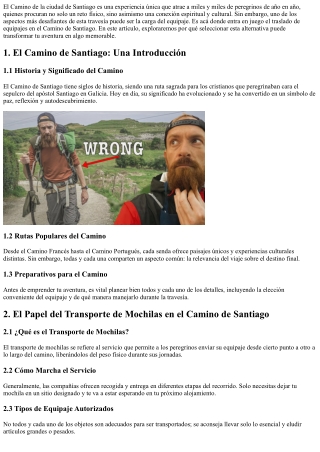 Por Qué Elegir el Traslado de Equipajes en tu Aventura del Camino de Santiago