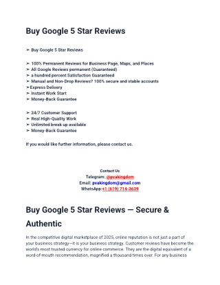 Buy Google 5 Star Reviews (2)