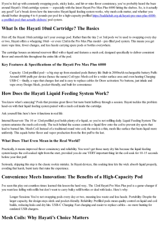 No Faffing About: How Does the Hayati 10ml Cartridge Work?