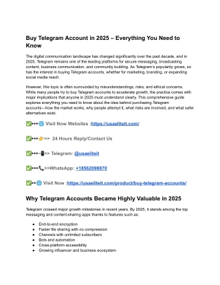 Top 5 Buy Telegram Account Providers_ Aged, Fresh, and PVA Accounts