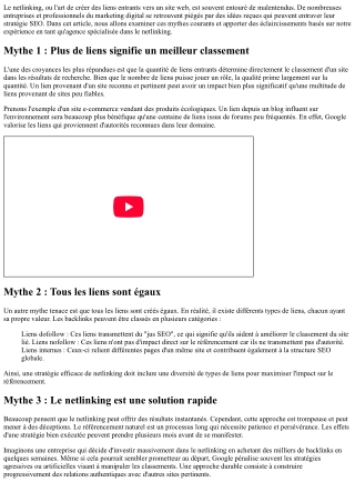 Les mythes du netlinking démystifiés par notre agence experte