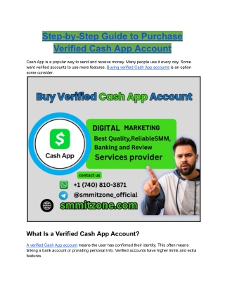 Step-by-Step Guide to Purchase Verified Cash App Account