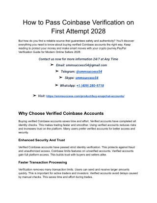 How to Pass Coinbase Verification on First Attempt 2028