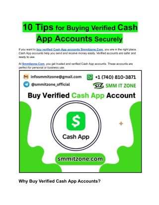 10 Tips for Buying Verified Cash App Accounts Securely