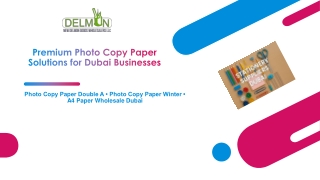 Choosing the Best Photocopy Paper: Double Aa, Winter, and A4 Wholesale Du
