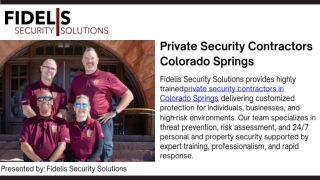 Professional Private Security Contractors in Colorado Springs