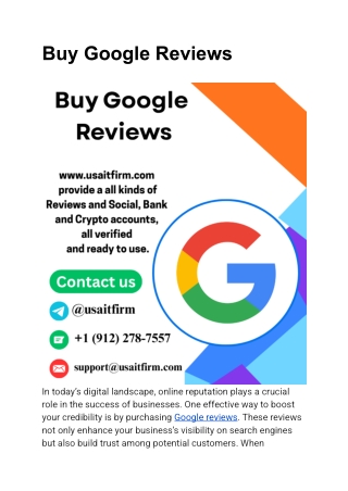 Buy Google Reviews