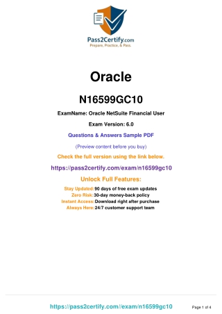 NetSuite Inventory & Order Management Fundamentals (N16599GC10)