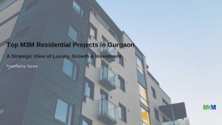 Top M3M Residential Projects in Gurugram