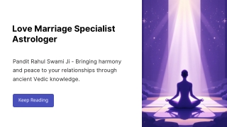Love Marriage Specialist Astrologer Remedies