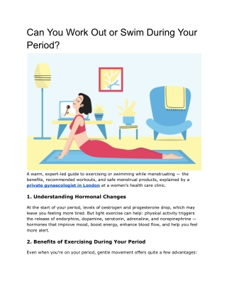 Can You Work Out or Swim During Your Period