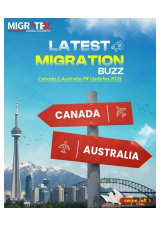 Australia and Canada latest PR Update