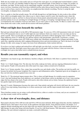 Red Light Therapy for Skin: Clearer, Brighter, Younger-Looking