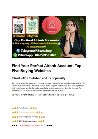Find Your Perfect Airbnb Account_ Top Five Buying Websites (1)