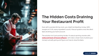 The Hidden Costs Draining Your Restaurant Profit