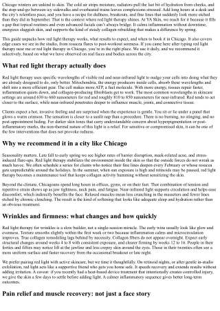 YA Skin Recommends: Red Light Therapy in Chicago