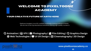 Pixeltoonz Academy – Excellence in Multimedia Education